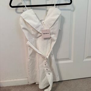 white superdown dress NWT XXS